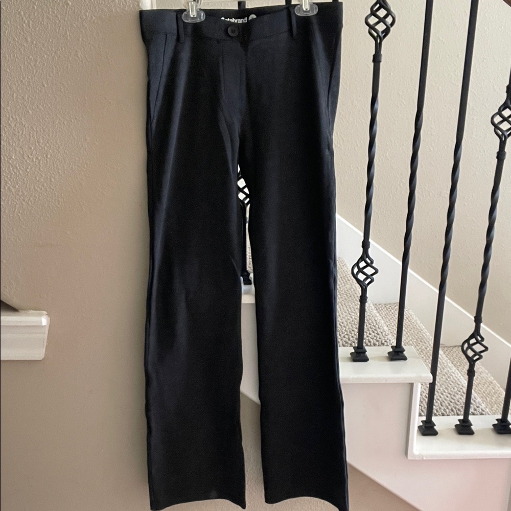 Betabrand Sz M Long Heathered Charcoal Pull On Pants